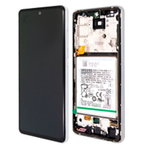 LCD écran original Samsung Galaxy A52 4G/A52 5G Blanc + Batterie