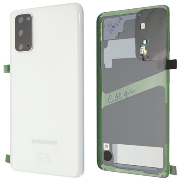 Samsung-G980F-Galaxy-S20-Couvercle-pour-batteries-Originale-Cloud-Blanc
